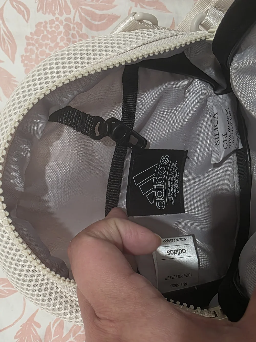 adidas Women’s Mesh Mini Backpack - Light Pink - Picture 3 of 3